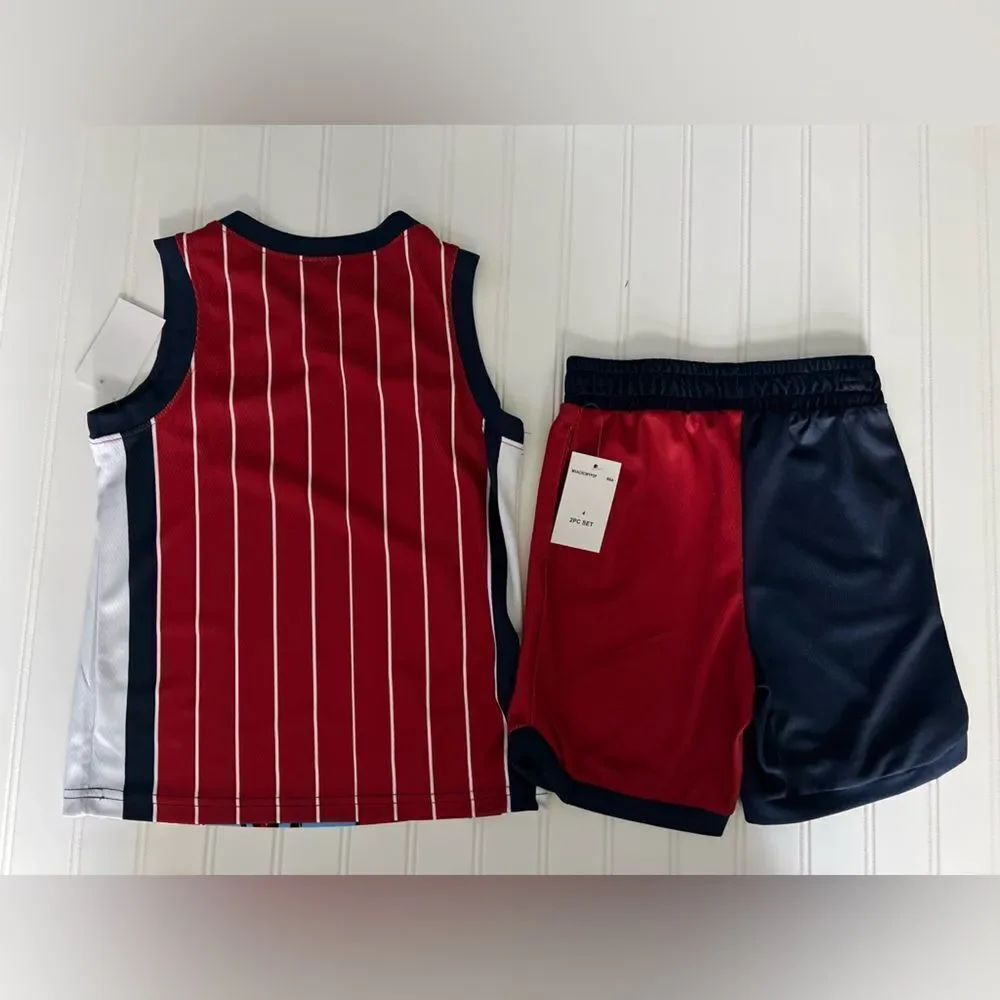 Marvel's‎ Captain America Tank and Short Set Boys- Size 4